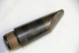 Vintage Meliphone Steel - Ebonite Clarinet Mouthpiece,  Paris,  stamped ' Bte SGDG ' 9