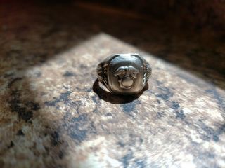 Wwii U.  S.  Marines Sterling Silver Ring Sz.  6