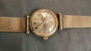 Bulova Accutron Tuning Fork 14k Gold Watch Ladies Vintage Running Great