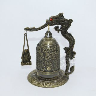 Chinese Bronze Ornaments,  Bronze Bells Medium Monk Bell Instrument
