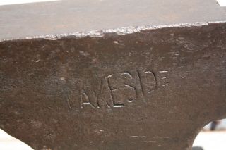 Antique Lakeside Blacksmith Anvil,  80 Pounds, 2