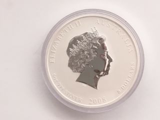 Australia Perth 2008 5 Oz.  999 Silver Lunar Mouse Coin Series II Very Rare 2