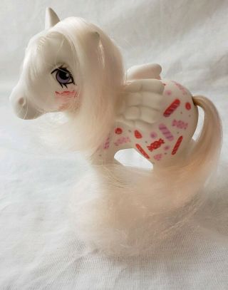 Yum Yum Pegasus My Little Pony 1984 G1 W/ Pink Mane & Tail & Candy Rare &