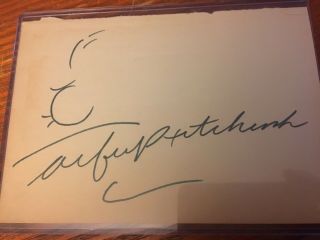 Alfred Hitchcock Signed Autograph Drawing Vintage Rare - Birds Psycho Vertigo 2