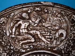 DECORATIVE LARGE WOODEN RESIN PLAQUE WITH THE ROMAN GODS PANTHEON 4