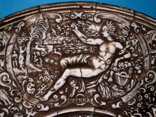 DECORATIVE LARGE WOODEN RESIN PLAQUE WITH THE ROMAN GODS PANTHEON 7