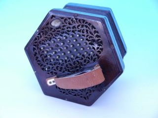 Rare Vintage Lachenal Concertina - 61 Buttons & 7 Bellows