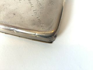Rare Antique Russian 925 Silver Cigarette Case - Three Horses Scene Circa 1930s 6