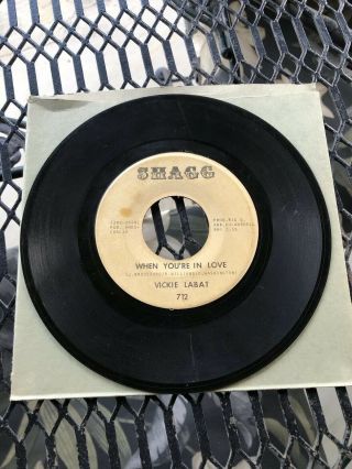 Rare Northern Soul 45 VICKIE LABAT “ Got To Keep Hanging On” on Shagg 712 Nola 2