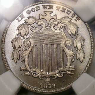 1879/8 Shield Nickel Appealing Gorgeous Very Rare Ngc Proof 66 Choice Pq Gem,