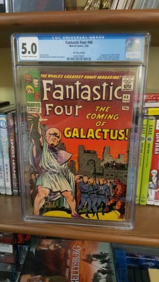 Fantastic Four 48 Cgc 5.  0 Off White/white Pages Rare Uk Variant Key Silver 1st