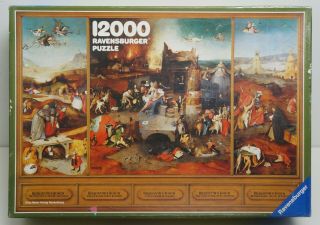 Rare Vintage - Ravensburger Jigsaw Puzzle - 12000 Piece - 1983 - Hieronymus Bosch