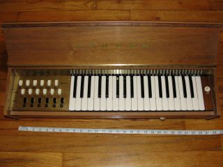 Horner Cembalet Vintage West Germany Electronic Organ Keyboard Wooden