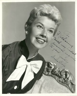 Doris Day Autograph Signed 8x10 Vintage Photo Very Long Dedication 60s