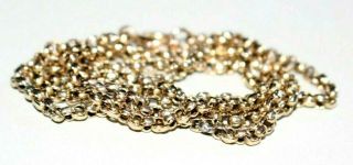 Antique Victorian 9ct Gold Chain / Necklace.  19 Inches.  Hallmarked.