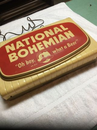 National Bohemian Beer Sign Lighted Baltimore Rare Natty Boh 7