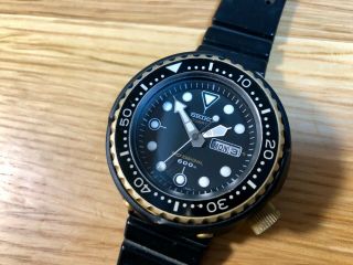 Seiko 7549 - 7000 600m Vintage Diver Golden Tuna James Bond Watch - - Not Running