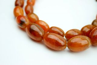 Vintage 1920 ' s BALTIC AMBER BEADS NECKLACE 30 