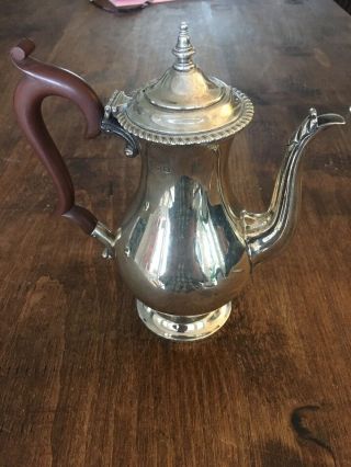 Hallmarked Solid Silver Tea/coffee Pot