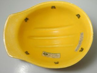 VINTAGE Yellow FIBERGLASS BULLARD 502 Hard Hat IRONWORKER 7