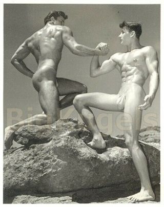 1950s Vintage Wpg Nude Male Affection Dardanis & Kiefer Classic Muscle Beefcake