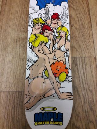 Rare Vintage 1998 Maple Skateboard Sexy Angels Nos Jason Carney
