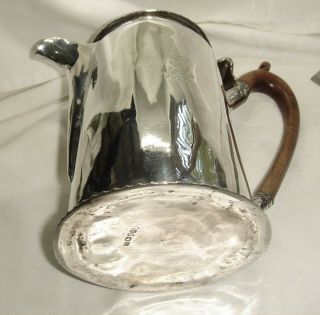 A Gorgeous Geo III Solid Silver Coffee Pot with Wooden Handle & Finial by RG 4