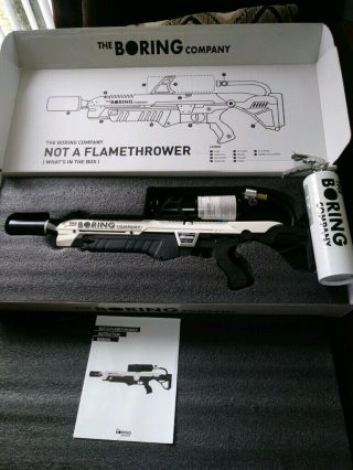 The Boring Company Not - A - Flamethrower,  Extinguisher (never Fired) Low Sn Rare