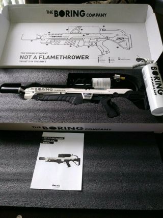 The Boring Company Not - a - Flamethrower,  Extinguisher (NEVER FIRED) Low SN Rare 2