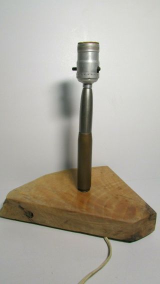 Unique Antique Folk Art Wwii Trench Art Brass Artillery Shell Bullet Lamp