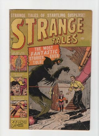 Strange Tales 3 Vintage Marvel Atlas Comic Ghost Cover Horror Pre - Hero 10c
