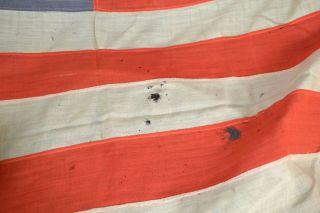 antique 38 Star American Flag 9 foot by 6 foot 2