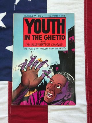 Rare Harlem Youth Report 5 " Youth In The Ghetto " Comic Book