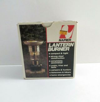 Vintage David Napier Lantern Burner With Box & Paperwork 1989 Very Rare