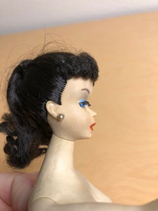 Vintage Brunette Ponytail 3 Barbie Doll 1960 ' s Japan Marked 12
