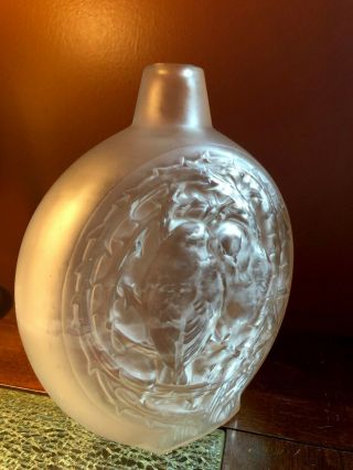 Rene Lalique Vase Deux Moineaux Bavardant - Model: 912 - Circa 1920 - Rare 3