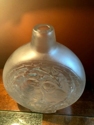 Rene Lalique Vase Deux Moineaux Bavardant - Model: 912 - Circa 1920 - Rare 4