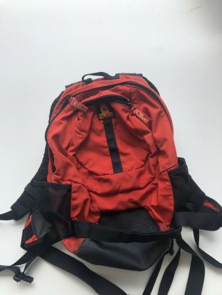 Clive Rare Red Backpack Skateboard X Strap Shoulder Bag Limited
