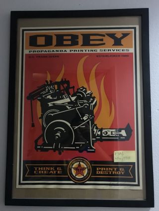 Obey Giant Shepard Fairey Artist Proof Edition 2000 Print Ultra Rare