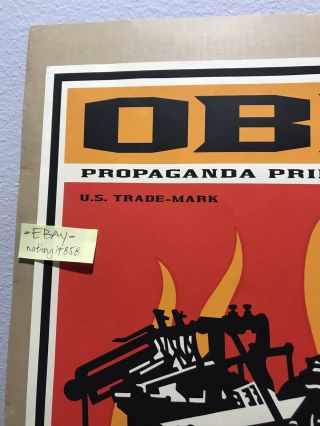 Obey Giant Shepard Fairey Artist Proof Edition 2000 Print ULTRA RARE 4