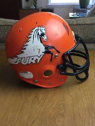 Vintage Bike Pro - Air Football Helmat 1983 - 1985 Spokane Fury Team Rare
