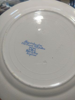 Blue & White Transferware,  Ironstone 1800 ' s Plate Woods & Sons,  9 