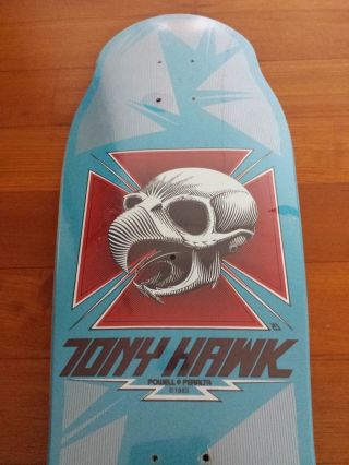 Powell Peralta Tony Hawk Chicken Skull XT Vintage NOS OG Skateboard Deck Claw 5