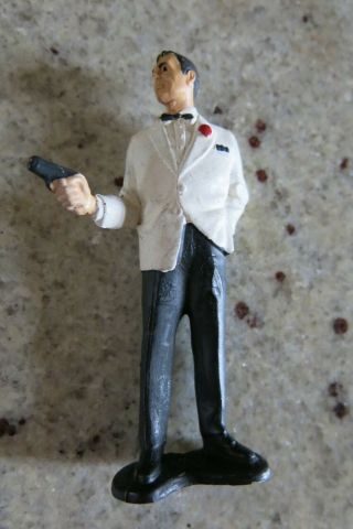 James Bond 007 Vintage 1965 Gilbert Figure Sean Connery Thunderball Tuxedo White
