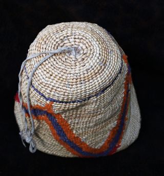 Old or Antique Nez Perce or Yakima Native American Ceremonial Hat 7 