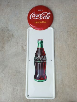 Vintage 40’s Coca Cola Old Drink Bottle Pilaster Only.  No Button
