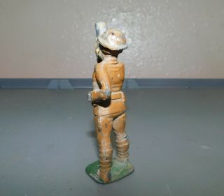 Barclay Manoil Diecast Figure Soldier with Gas Mask and Gun USA Lead Toys 2