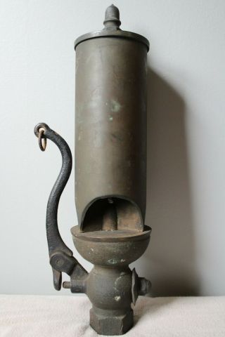 Antique Train Steam Whistle (about 14 Inches Top To Bottom & 7.  4 Pounds)