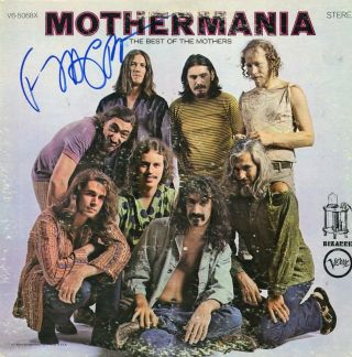 Rare Frank Zappa & Mothers Of Invention Hand Signed Greatest Hits Vinyl Record