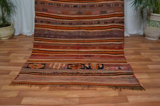 Moroccan Handmade Rug - Vintage Berber - 4 ' 5  x6 ' 6  Bohimean Tribal Antique rug 3